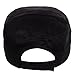 Crystal Case Women's Cotton Rhinestone Studded Medieval Military Cap Hat