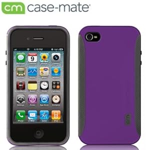 【クリックで詳細表示】Case-Mate iPhone 4 Pop！ Hybrid Seamless Co-Molding Case with Screen Protector， Purple / Cool Grey ハイブリッド シームレス ケース (液晶保護シート つき)， パープル / クールグレー CM012126