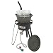 Kitchen & Housewares : Bayou Classic B159 Outdoor Fish Cooker - 21 Inch Tall Frame with Cast Iron Fry Pot