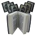 Mini Psalms of David. Set of 6 (3 Hebrew, 3 English). Leather Bound. Printed in Israel. Size: 3cm X 4cm. Great Gift For: Shabbat Pasover Sader Night Rabbi Hebrew School Temple Wedding Housewarming Anniversary Morhter's Day Bar Mitzvah Bat Mitzva and Jewish Homes. Jewish Art