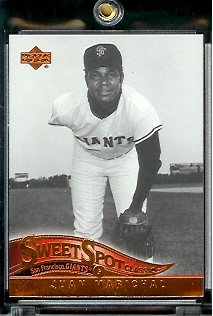2005 Upper Deck Sweet Spot Classic Baseball Card #50Juan Marichal San Francisco Giants - Mint Condition - In Protective Display Case !