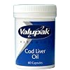 Valupak Vitamins Cod Liver Oil Capsules 400mg 60 Capsules