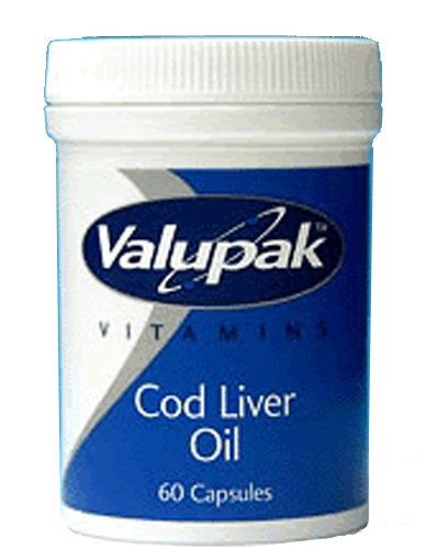 Valupak Vitamins Cod Liver Oil Capsules 400mg 60 Capsules