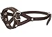 Adjustable Leather Loop Bite Bark Control Easy Fit Dog Muzzle Brown. Fits 8