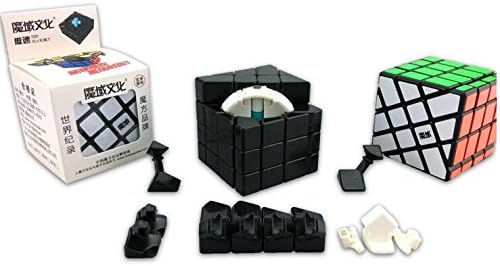 Moyu Aosu 4x4x4 Crazy Windmill (Hot Wheel) Puzzle Cube Black
