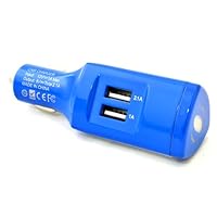 OREI USBORT 2A/5V 10W Dual USB Ultra Fast Car Charger for iPhone, Samsung, Android Smartphones and more