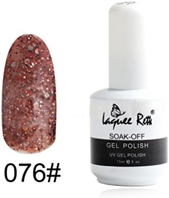 Nails Care Soak off UV Gel Polish Lamp Glitters 15ml / Glitters Brown gel polish