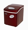 NewAir AI100R Portable Ice Maker In Red With 28 Pound Ice Cube Capacity