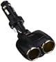 AmazonBasics Dual-Port Swivel Cigarette Lighter Adaptor in Black