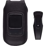Wireless Solution 398788 Fitted Leather Case with Belt Clip for Pantech Breeze lll
