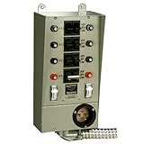 Reliance Controls 30508B Pro/Tran 8-Circuit 30 Amp Generator Transfer Switch For Up To 7,500 Watt Generators