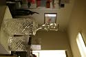Tapered Crystal Whiskey Decanter with Four Glasses