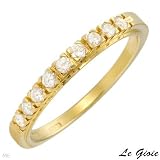 Le Gioie! Made in Italy Vibrant Ring With Super Clean FG/VVS Diamonds Made of 18K Gold (Size 6)