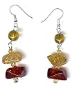 Preciozzo - Boucles d'oreilles Ambre à Facettes sur Argent massif 925