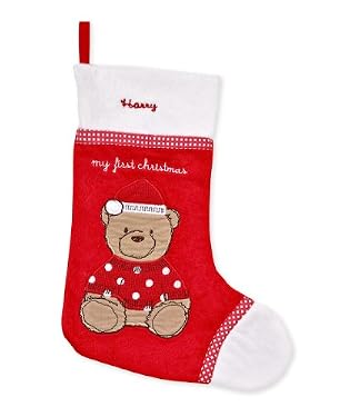 Personalised My First Christmas Bear Stocking 