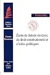 Ecrits de th�orie du droit, de droit constitutionnel et d'id�es politiques