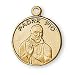 12K Gold Filled Saint Padre Pio Medal and 18-inch Chain