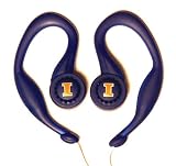 Koss SportClip Earphones with Wind Up Storage Case - University of Illinois Logo