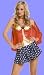 Sexy Adult Halloween Costume Super Hero Girl (XL, Print)