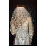 Diamond White 2 Tier Shoulder Swarovski Crystal Rhonestone Wedding Bridal Veil