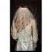 Ivory 2 Tier Shoulder Swarovski Crystal Rhonestone Wedding Bridal Veil