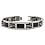 Titanium Men's Bracelet w/ Black Carbon Fiber Inlay & Magnet & Germanium 8.5 Inches