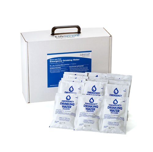 HealthPersonalCare: STORE and TOTE Emergency Drinking Water  52 4oz. pouches. 1.72 gallons   70005 