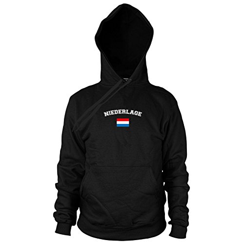 Oranje Niederlage – Herren Hooded Sweater, Größe: L, Farbe: schwarz