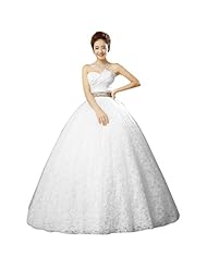 A-line Organza Crystal Lace-Up Crystals  Dress