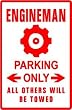 ENGINEMAN PARKING military navy ship sign