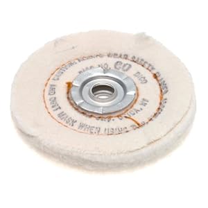 Dico 527-60-4 Canton Flannel 4-Inch Diameter 1 2-Inch Thick Buffing Wheel by 