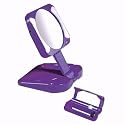 Carmengirls CG8MMLSP Purple Lighted Mirror and Lipstick Case Combo