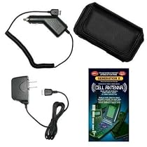 Cell Phone Accessories Bundle for AT&T Samsung Impression SGH-A877 (Includes; Premium Leather Side Carry Case, Rapid Car Charger, Home Wall Charger, Generation X Antenna Booster)