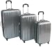 International Traveller Lexus 3-Piece 4 Wheel ABS Ribbed Luggage Set Luggage Sets
