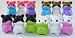 Hamster Japanese Erasers. 12 Pack. Assorted Colors. Volume 2