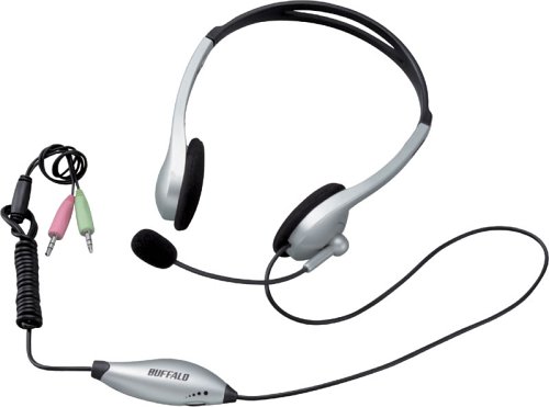 BUFFALO マルチメディアヘッドセット ヘッドバンドタイプ BMH-H01/SV