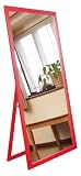 アイワーク カラースタンドミラー 幅85cm レッド MI1083