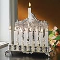 WALL MENORAH - ANTIQUE SILVERPLATED WALL MENORAH - Chanukah Menorah