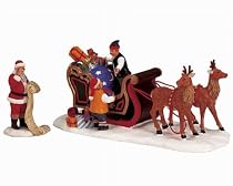 Lemax Santa's Wonderland Loading Up Santa's Sleigh Table Piece #03335
