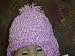 Bh5l,hand Crocheted Lilac Chenille Infant and Chldrenshat with Ear Flap