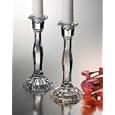pair of crystal candlesticks