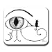 Eye of Ra or Horus Mousepad Art Print Mouse Pad