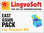 LingvoSoft East Asian dictionaries software pack for Pocket PC