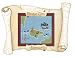 Pirate Map Scroll Personalized Repositionable Wall Mural Decals by Sherri Blum