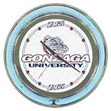 New Gonzaga University Neon Clock 14 inch Diameter