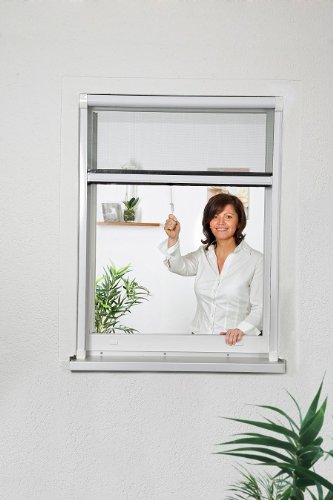 Wohnprofi Insektenschutz Rollo für das Fenster, mit Alurahmen (60X100 CM, braun)