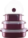 Reston Lloyd Microwave Cookware Set, Plum
