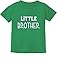 Little Brother Gift for Siblings New Brother Toddler/Infant Kids T-Shirt 3T Green