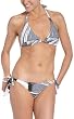 Nicole Miller Women's 2-Piece Triangle Bikini With Soft Cups And Tie Sides