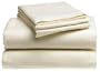 Pike Street Solid Flannel Full Sheet Set, Ivory
